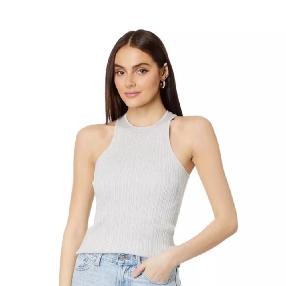 Madewell Snowy Phoebe Cutaway Ribbed Tank